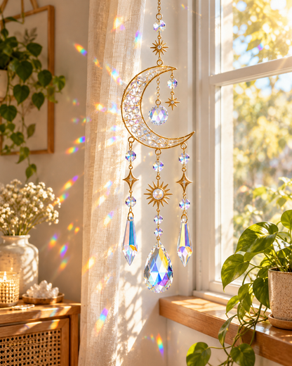 Moon Crystal Suncatcher
