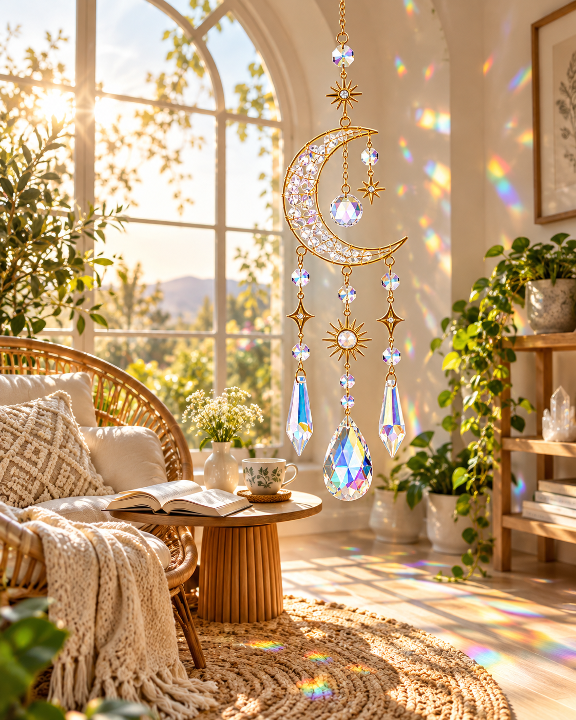 Moon Crystal Suncatcher