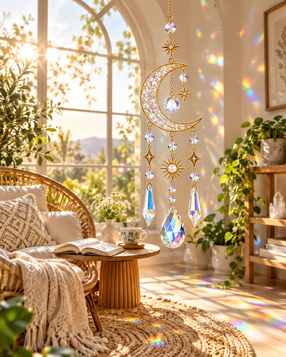Moon Crystal Suncatcher